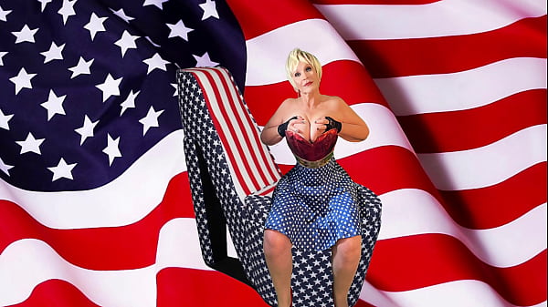 Granny America’s Happy Fuckin’ New Year ‘s Creampie!