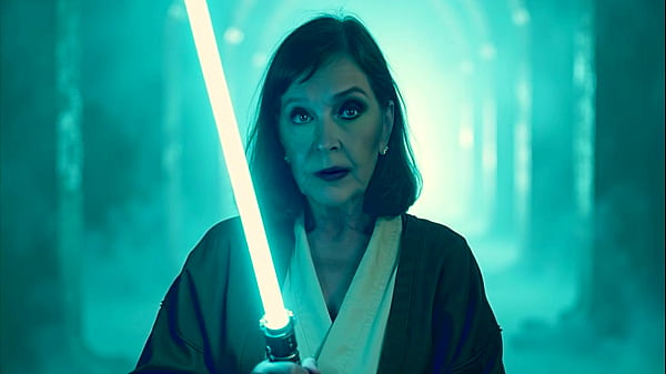 Granny Princess Leia: Sucking Han Solo While Stroking Herself – Solo!