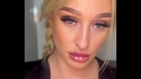 Horny college girl sucks on a banana