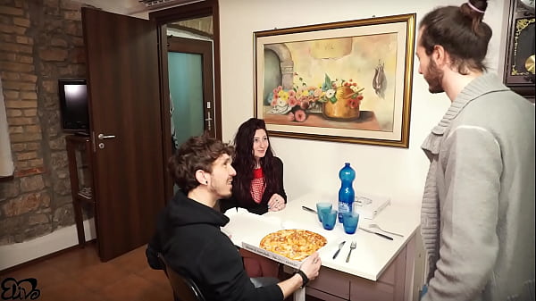 I ordered a pizza but I got 2 sausages! THREESOME MMF