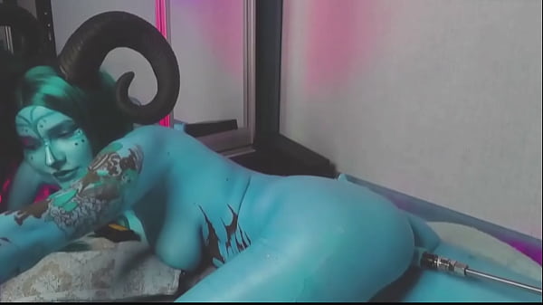 Insanely Horny Blue Nymph Loses Control — Moaning & Cumming Nonstop