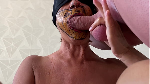 Mature pumpkin cum on face
