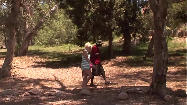 Nora Skyy Cute Blonde Gets Fucked Outdoors By Big Black Cock Facial Cumshot