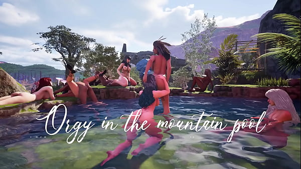 Orgy in the mountain pool – Wild Sin