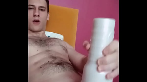 Pretty Boys Uses Toy to help him Cum
