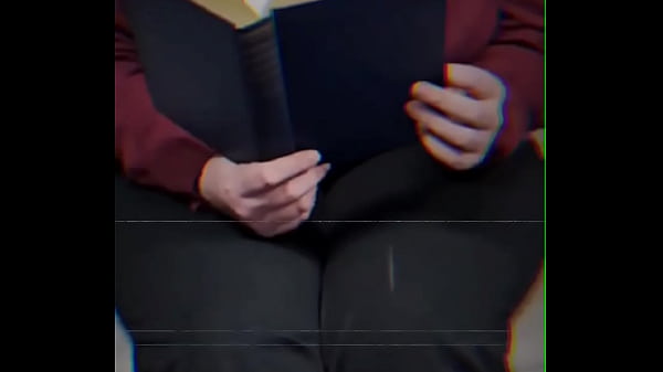 Showed up ready to impress—book in hand, button down top barely holding on. Guess I *nailed* the interview… or maybe …