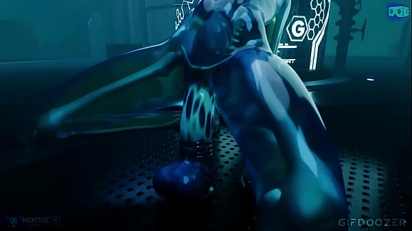 Slime Tifa dildo play