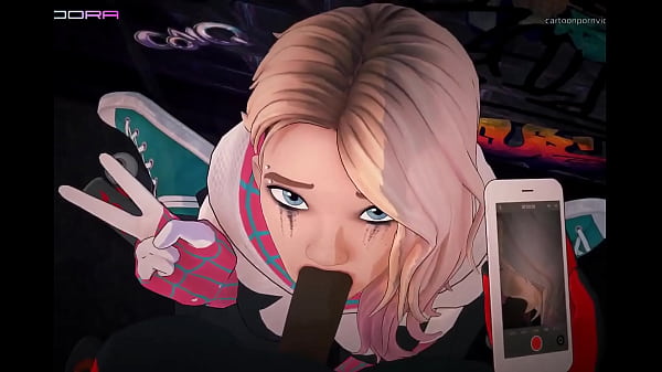 Spider-Gwen sucks you’re dick