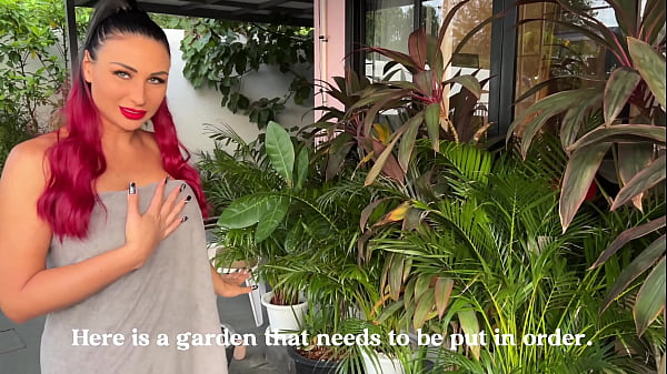 The Gardener Was Staring… So She Let Him Use Her Like a Fucktoy