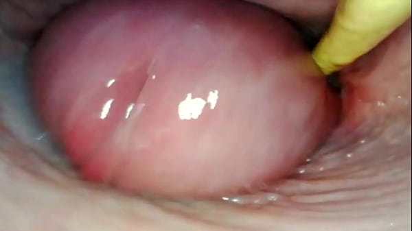 AMAZING INTERNAL POV. CAMERA INSIDE HER PUSSY WHILE I FILL HER WITH CUM