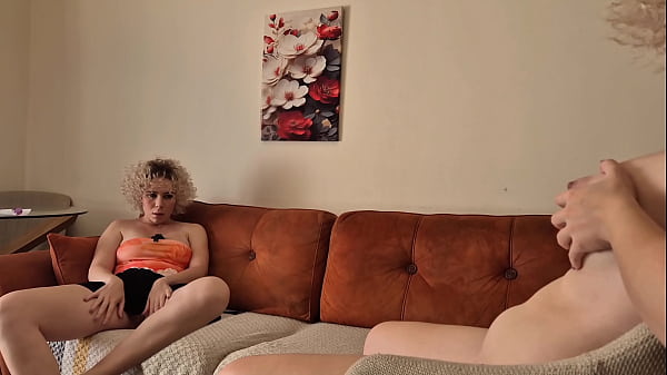 Big-Titted Blonde Gives Dirty JOI, Seduces Her Bestie & Cums Hard with twin