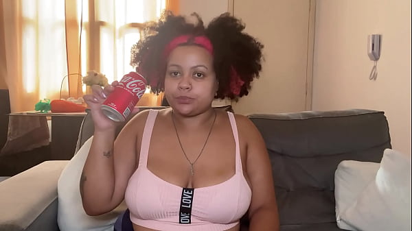 Chubby Girl Drinking Coke & Burping and Farting
