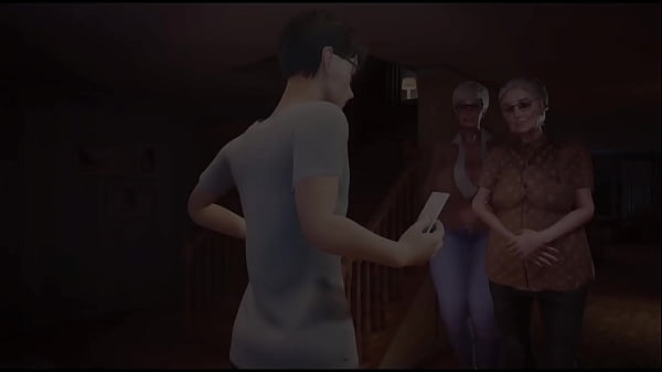 Double granny with big tits love fresh meat