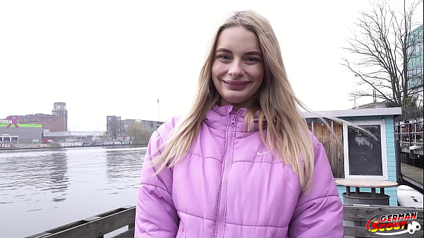 GERMAN SCOUT – Big natural Saggy Tits Nurse Naomi Love talk to Pick Up Casting Fuck