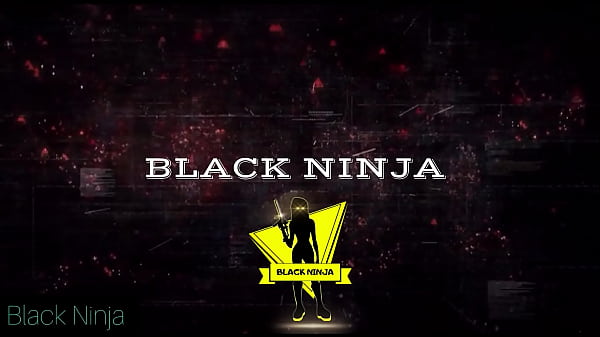 Horny Black Ninja give his cock a good massage