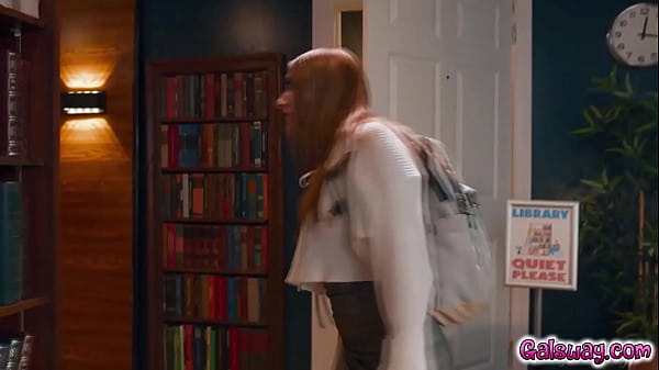 Librarian Little Puck and WHitney OC having lesbian sex at the library as the do the sex acts from the book