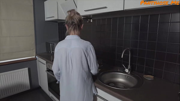 Mature Step Mommy Gets Fucked Thru Her Panties and Pantyhose From Son’s Best Friend