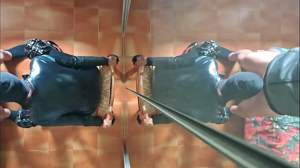 Milf chairtied, throatfucked with ring gag and throatpie