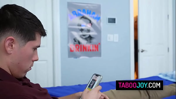 My busty stepmom Callie Brooks takes a rough ride on my hard cock