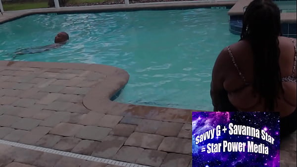 Poolside Seduction: Dee Heart Lures Alphonso into Her Wet Paradise