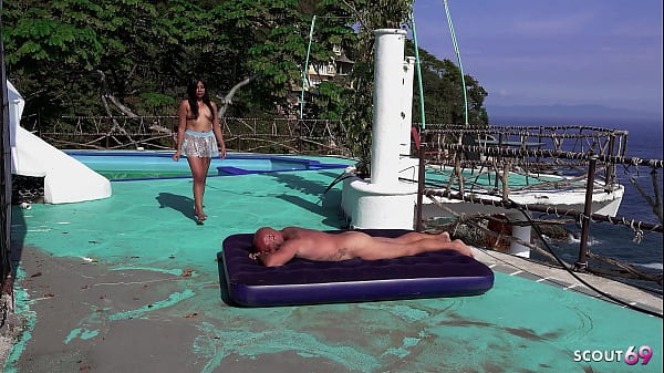 Public Anal Sex with Latina MILF Bitch near the Beach without condom by old German Tourist