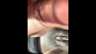 Public Bathroom! Sneak play w/ fat wet pussy, Wants boss to walk in & help!