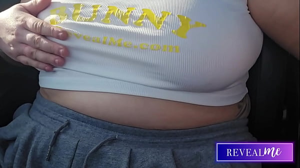 RevealMe || CURVY GODDESS TIT PLAY & MASTURBATION IN CAR: BUSTY SOLO FANTASY