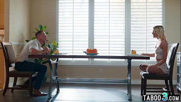 Skinny blonde MILF Kenna James celebrating her birthday on a huge cock