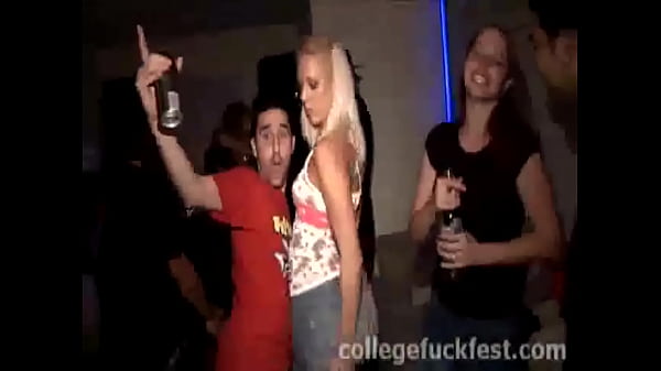 Slutty blonde teen sucks cock