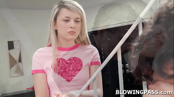 Stepdaughter sucking stepdad’s big cock