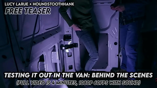 Testing It Out in the Van Behind the Scenes