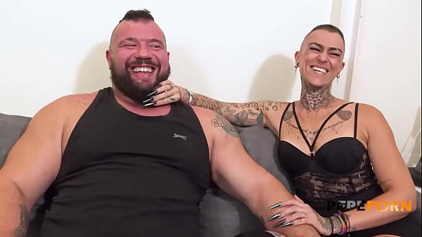The MUSCULAR couple wants to do porn. Meet Strongman and Harley!