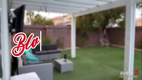 While working from home LovelyLanalee caught her neighbors husband MrBlvckRose being a peeping pervert in her back yard a …