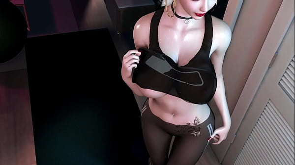 3D big boobs mature milf teasing the big cock to fuck her wet pussy and make her orgasm