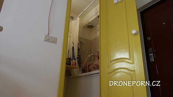 Blonde czech in the shower