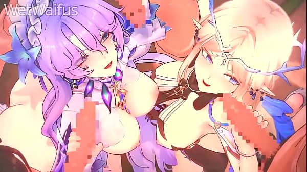 Cantarella and Cartethyia get Fucked by Rover at the same time – Wuthering Waves Hentai