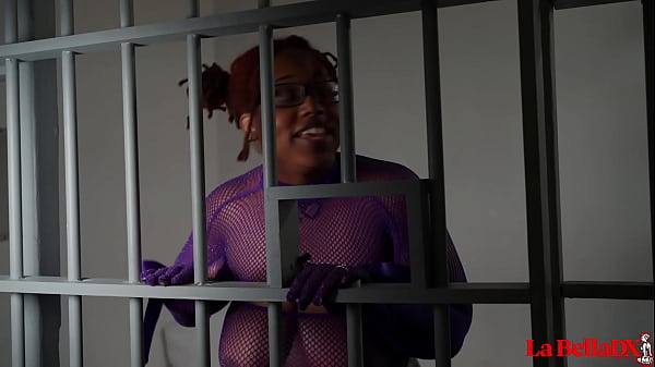 Fat ass latina officer uses inmate to cum