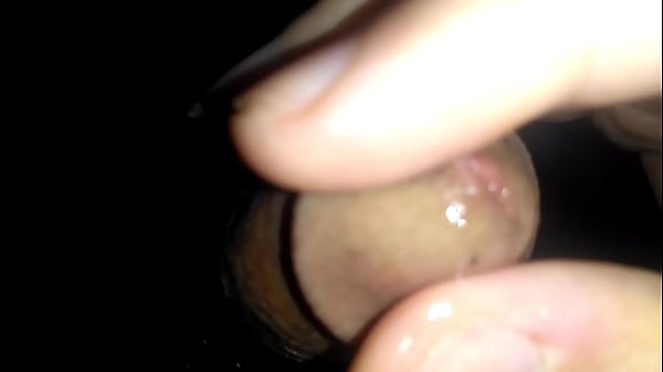 Hot latino glans massaging