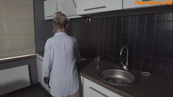 Mature Step Mommy Gets Fucked Thru Her Panties and Pantyhose From Son’s Best Friend