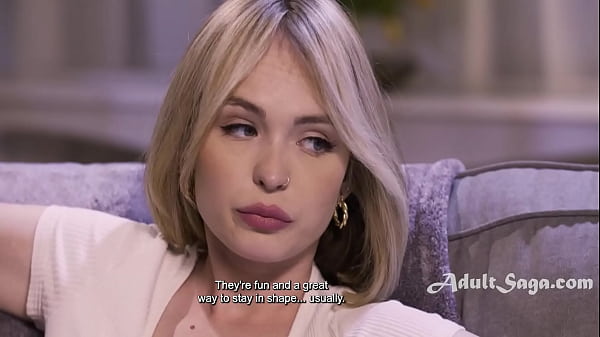 Sexually Frustrated Blonde With Hand Casts Humps Pillow To Get Off… But Gets Caught