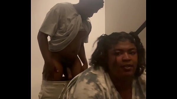 Sexy BBW Remi getting nutted on in the stairwell