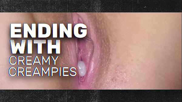 Smokin Hot Brunette Gets Surrounded And Covered By Cock & Creampie