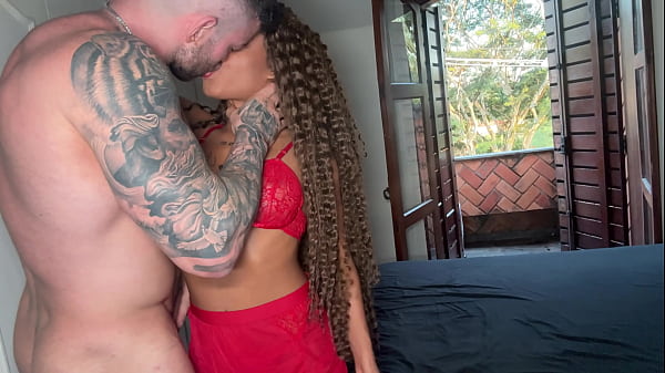 Stunning Ebony Teen Rookie Enjoying A Massive Pornstar Cock