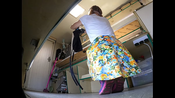 This hot bitch  changed her panties when she was alone but she didnt know about the hidden camera