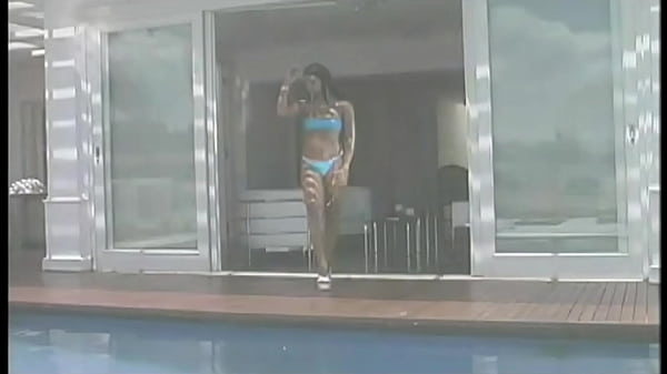 Two dark-skinned guys bang a South American island babe on the yacht moored in the sea bay