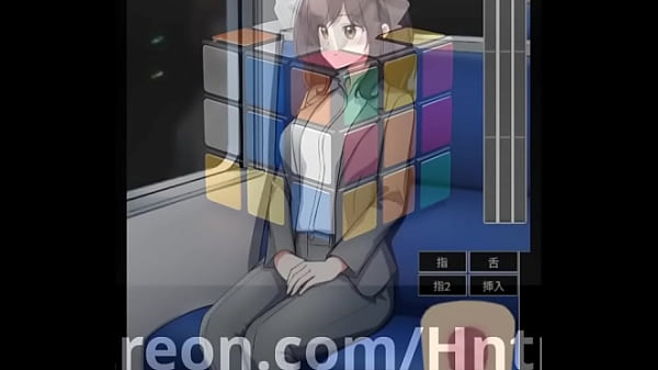 [Gameplay] Using the magic masturbator on Office Lady in train Hentai Game