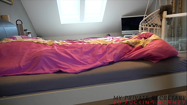 my private secretary gives boss footjob – ends with cum on her sexy soles